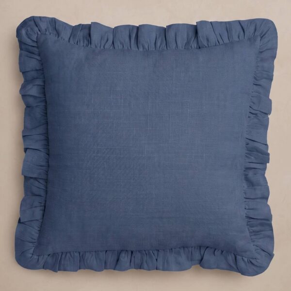 Linen Ruffle Medley Cushion Cover