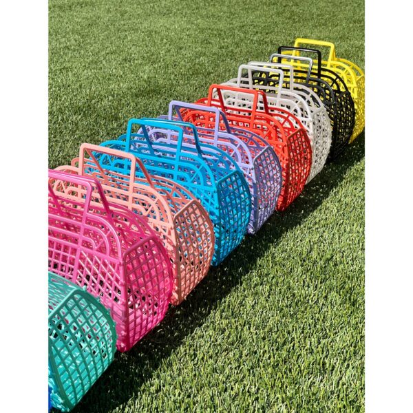 Medium Retro Jelly Baskets, Bags - 𝙈𝙖𝙙𝙚 𝙞𝙣 𝙐𝙎𝘼!