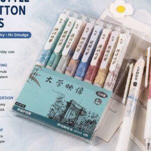 faire_b7_14 Japanese Stationery | Vintage Gel Pen Set, Smooth